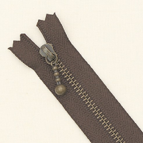 YKK 앤틱 지퍼 25cm, 마룬, 4개입