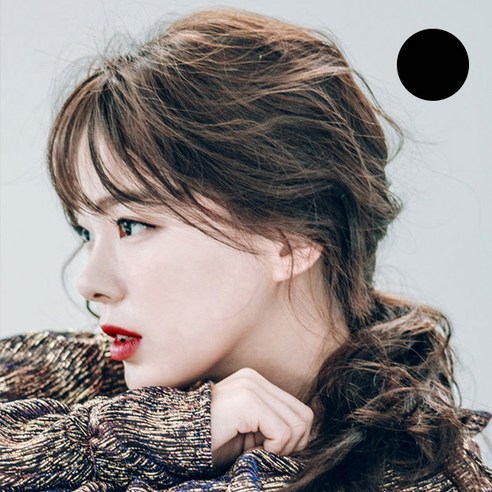 핑크에이지 수시뱅 슬림 미니 시스루뱅 테일 모스트사 앞머리 가발, BC1 다크블랙, 1개