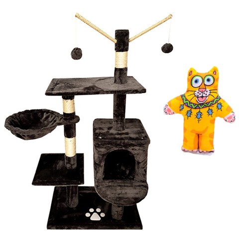 인터팝 냥냥 켓타워 + 캣닢인형 램덤 발송, H, 1세트