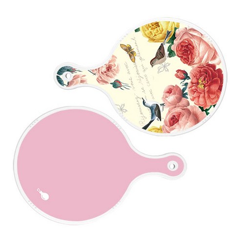 로엠디자인 서빙 원형 도마 보드 2p ParisRose 세트, ParisRose, 분홍, 1세트