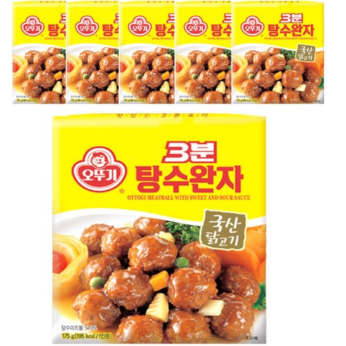 오뚜기 즉석 3분 탕수완자, 150g, 6개