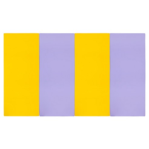 퍼니존 퍼니테라피 옐로우시리즈1 영유아 폴더매트, 옐로우 + 바이올렛