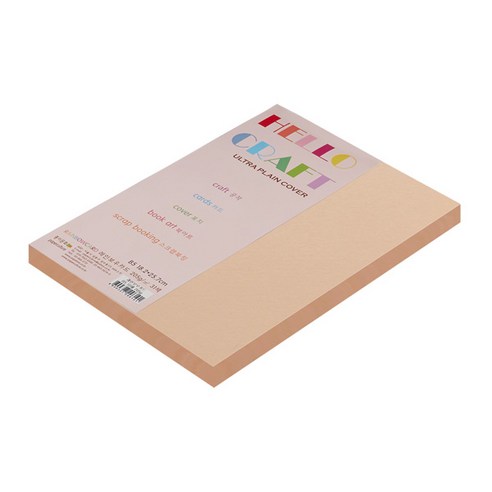 종이문화 친환경색지 레인보우카드 No.26 피치, B5, 60매