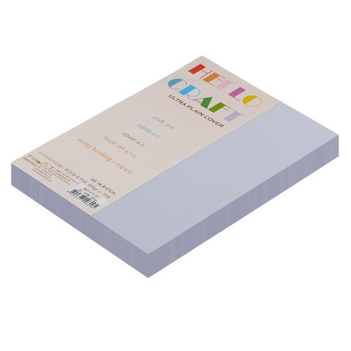 종이문화 친환경색지 레인보우카드 No.20 라일락, A5, 90매