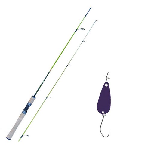 원다 예그린 스피닝 루어낚싯대 602UL + 다미끼 메탈지그 앤 피카 스푼 B 2.8g, 011 PEARL GREEN