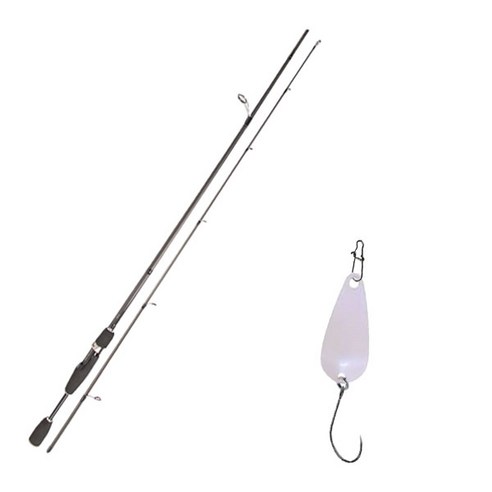 YGF 블루포스 스타젠 루어낚싯대 S63L + 다미끼 메탈지그 앤 피카 스푼 B 2.8g, 019 PEARL PINK
