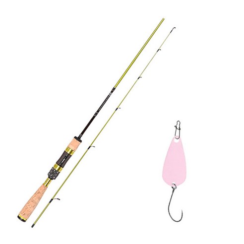 아오맥스 수마트라 꺽지 루어낚싯대 S-602UL + 다미끼 메탈지그 앤 피카 스푼 B 2.8g, 001 LIGHT PINK