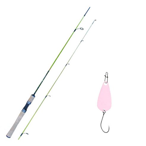 원다 예그린 스피닝 루어낚싯대 562UL + 다미끼 메탈지그 앤 피카 스푼 B 2.8g, 001 LIGHT PINK