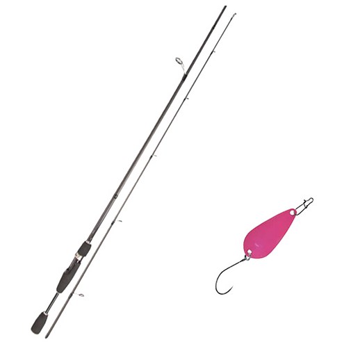 YGF 블루포스 스타젠 루어낚싯대 S63L + 다미끼크라프트 메탈지그 앤 피카 스푼 A 3.5g, 013 PINK, 낚싯대(전장 1.9m), 스푼(30mm)