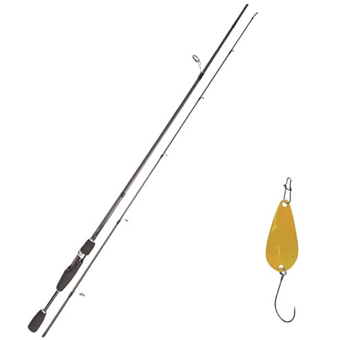 YGF 블루포스 스타젠 루어낚싯대 S63L + 다미끼크라프트 메탈지그 앤 피카 스푼 A 3.5g, 020 MANGO YELLOW