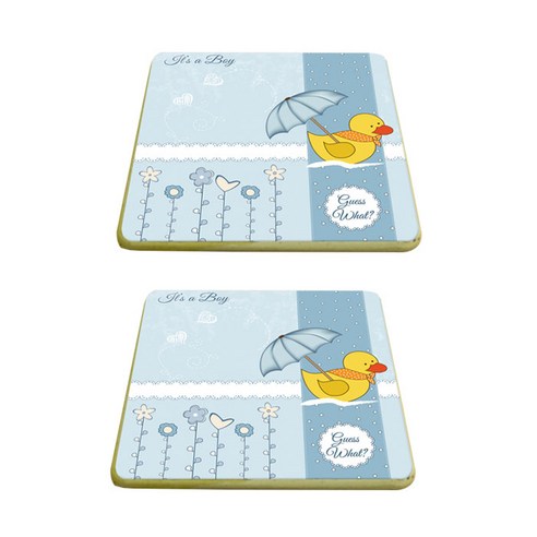 스토어33 해피 동물들 컵받침, E