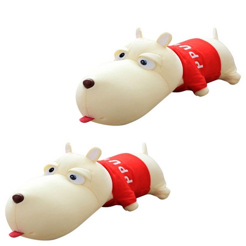 블럭마트 공기정화 습도조절 숯 먹은 강아지 차량용 탈취제 레드, 1개입, 2개