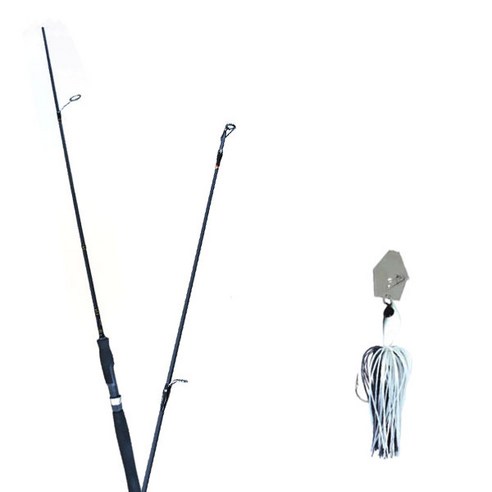 원다 하나린 루어낚싯대 662ML + 다미끼 스커트베이트 트램블 지그 10.7g, 07 WHITE SHAD 2