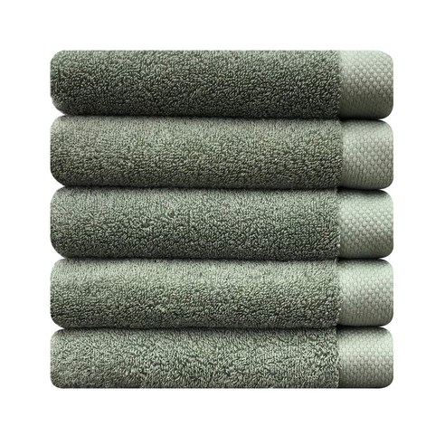 송월타월 호텔수건 40수 190g, 올리브, 5개