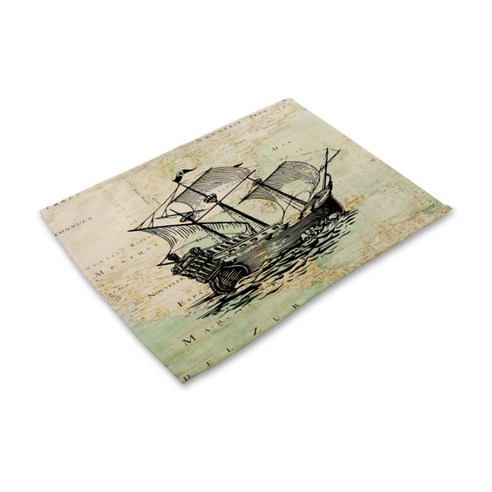스윗리빙 바닷속항해 테이블매트, 02, 42 x 32 cm