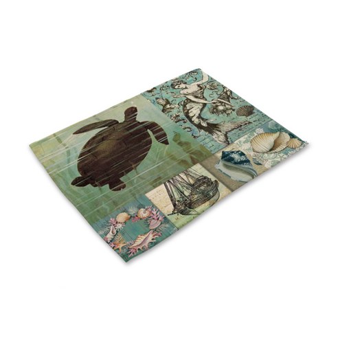 스윗리빙 바닷속항해 테이블매트, 30, 42 x 32 cm