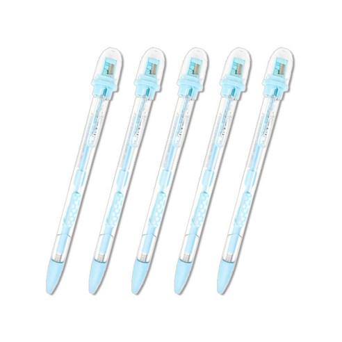 투영디자인 소프트 샤프너 펜슬 블루, 2mm, 5개
