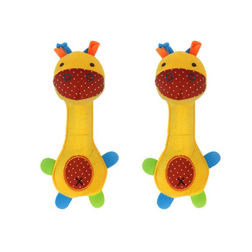 에이프릴16 반려동물 애니멀 사운드 장난감 11 x 22 cm, 기린, 2개입