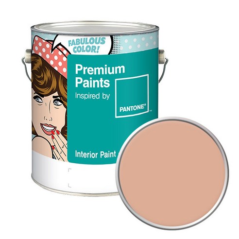 노루페인트 팬톤 내부용 실내벽면 저광 페인트 4L, 15-1318 Pink Sand