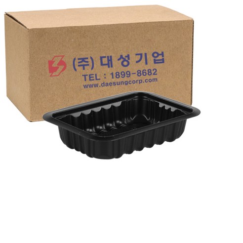 쿡앤락 실링용기 200ml 135 x 95 x 30 mm 검정, 2400개입, 1개