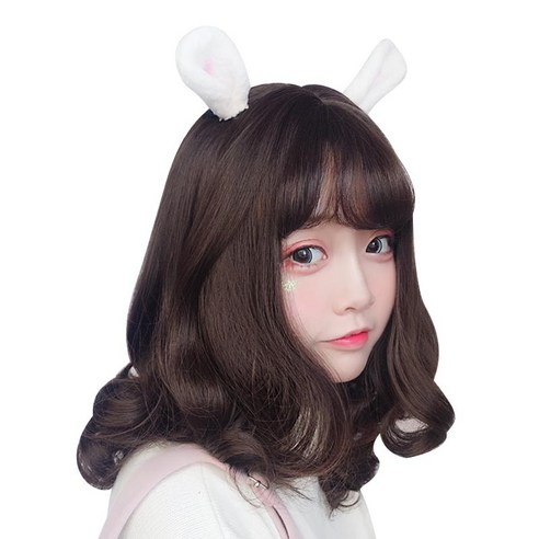 파티복닷컴 헤어 통가발 GB0054, 블랙 브라운, 1개