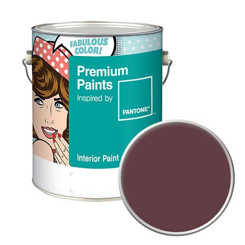 노루페인트 팬톤 내부용 실내벽면페인트 저광 4L, 19-1521 Red Mahogany