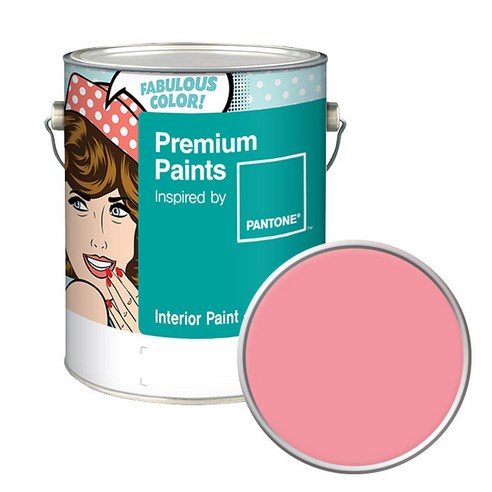 노루페인트 팬톤 내부용 실내벽면 저광페인트 4L, 15-1821 Flamingo Pink