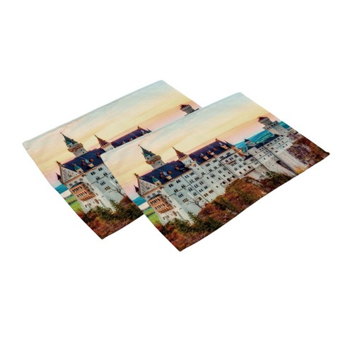 스윗리빙 유화 세계풍경 테이블매트 2p, 09, 42 x 32 cm