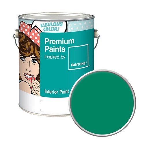 노루페인트 팬톤 내부용 실내벽면페인트 저광 4L, 18-5841 Pepper Green, 4000ml, 1개