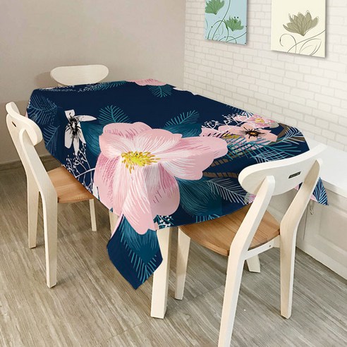 스토어33 싱그러운 정글 테이블보, D, a 140 x b 140 cm
