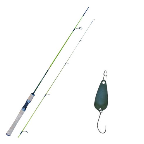 원다 루어낚싯대 예그린 602UL 스피닝 + 다미끼 메탈지그& 피카스푼 B TYPE 3.5g, 010 KHAKI