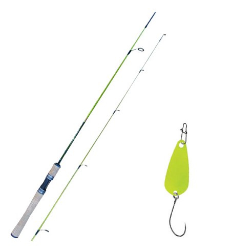 원다 루어낚싯대 예그린 602UL 스피닝 + 다미끼 메탈지그& 피카스푼 B TYPE 3.5g, 016 CHARTREUSE