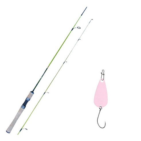 원다 루어낚싯대 예그린 562UL 스피닝 + 다미끼 메탈지그& 피카스푼 B TYPE 3.5g, 001 LIGHT PINK, 낚싯대(전장 1.7m), 스푼(길이 30mm)