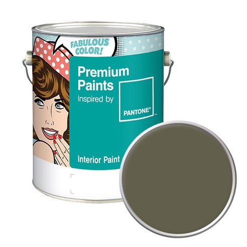 노루페인트 팬톤 내부용 실내 벽면 무광 페인트 4L, 18-0615 Stone Gray