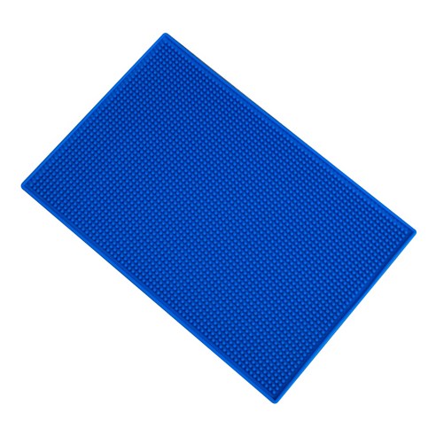 블럭마트 주방 드라잉매트 식기 컵 건조매트 45 x 30 x 1 cm, 블루, 1개