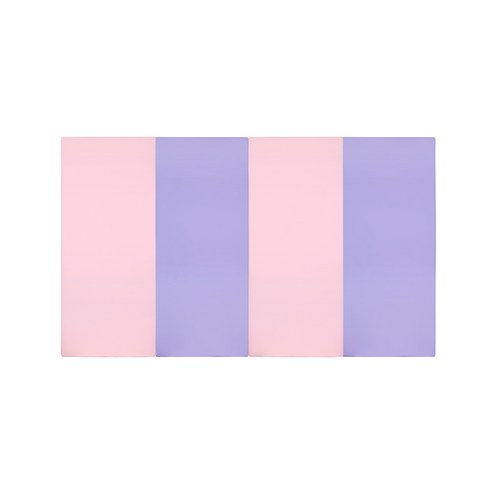 퍼니존 퍼니테라피 베이비핑크시리즈1 유아폴더매트, 베이비핑크 + 바이올렛