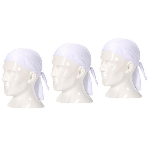 블럭마트 오토바이 자전거 반다나 두건 3p, 화이트