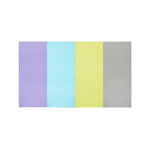 퍼니존 퍼니테라피 영유아폴더매트 바이올렛비비드시리즈2, 바이올렛 + 스카이블루 + 피스타치오 + 그레이