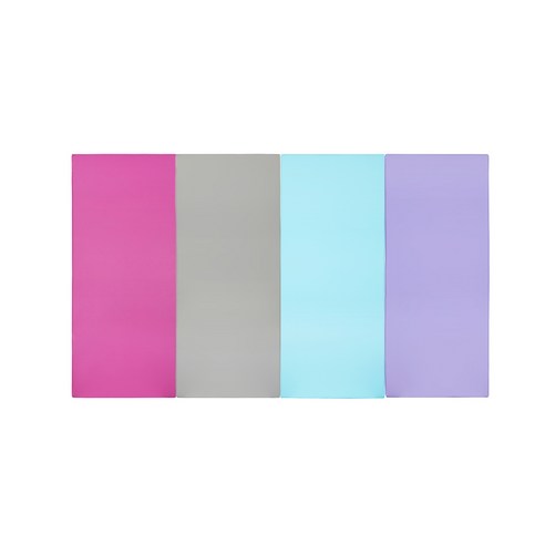 퍼니존 퍼니테라피 핫핑크비비드 시리즈 3 유아폴더매트, 핫핑크 + 그레이 + 스카이블루 + 바이올렛