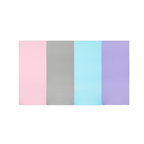 퍼니존 퍼니테라피 베이비핑크비비드 시리즈 3 유아폴더매트, 베이비핑크 + 그레이 + 스카이블루 + 바이올렛, 중(200 x 120 x 4 cm)