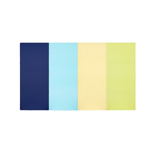 퍼니존 퍼니테라피 블루비비드 시리즈 3 유아폴더매트, 블루 + 스카이블루 + 아이보리 + 피스타치오
