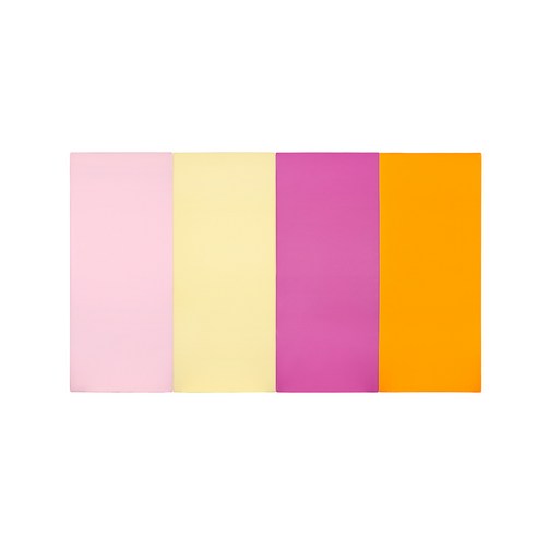 퍼니존 퍼니테라피 베이비핑크비비드 시리즈 3 유아폴더매트, 베이비핑크 + 아이보리 + 핫핑크 + 오렌지