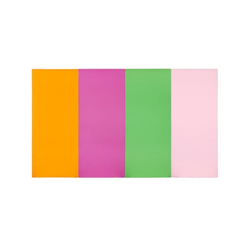 퍼니존 퍼니테라피 오렌지비비드 시리즈 3 유아폴더매트, 오렌지 + 핫핑크 + 그린 + 베이비핑크