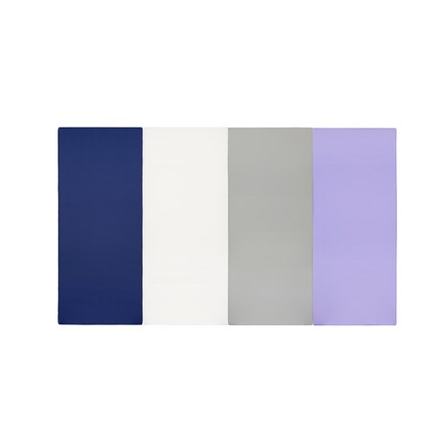 퍼니존 퍼니테라피 블루비비드 시리즈 4 유아폴더매트, 블루 + 화이트 + 그레이 + 바이올렛