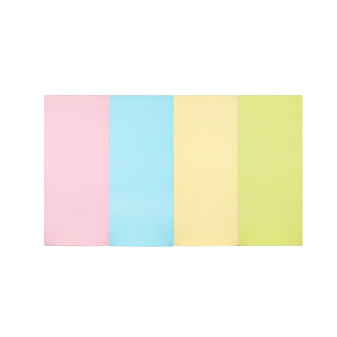 퍼니존 퍼니테라피 베이비핑크비비드 시리즈 3 유아폴더매트, 베이비핑크 + 스카이블루 + 아이보리 + 피스타치오