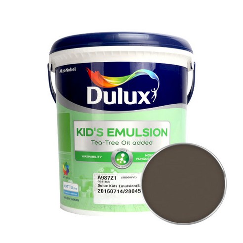 듀럭스 키즈에멀전 무광 페인트 3L, Authentic Brown