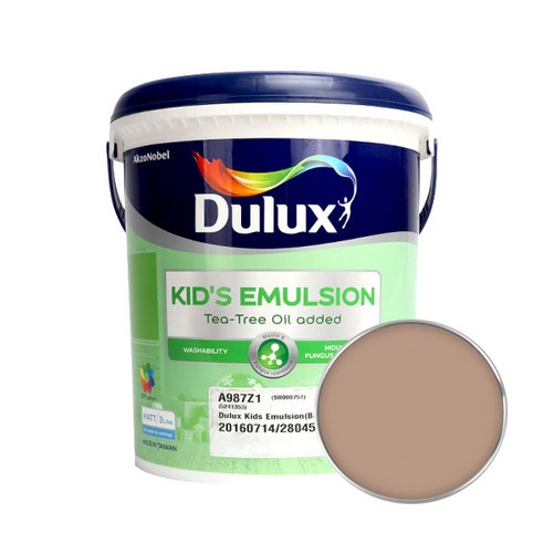 듀럭스 키즈에멀전 무광 페인트 3L, Authentic Leather