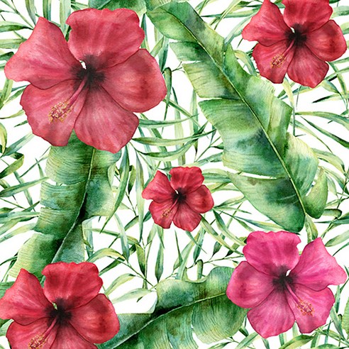 패브릭아트 생활방수 트로피컬 커트지 원단 50 x 50 cm, 3번