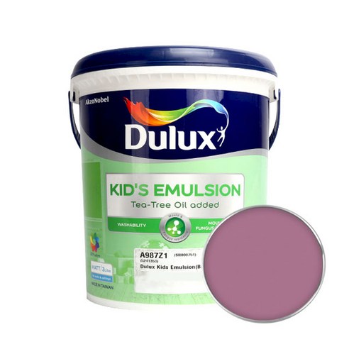 듀럭스 키즈에멀전 무광 페인트 3L, Raspberry Parfait