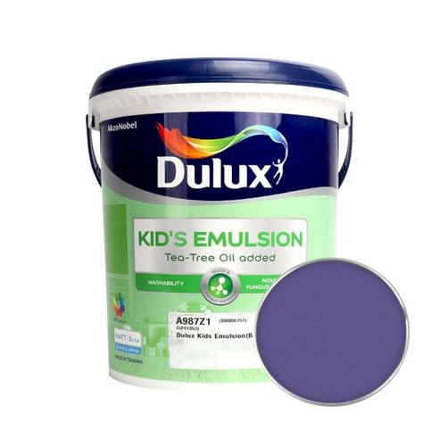 듀럭스 키즈에멀전 무광 페인트 3L, Palace Purple